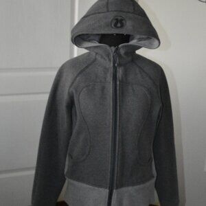 Lululemon Scuba Full Zip Hoodie Women's size 8 Gray
